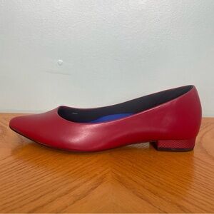 Antonia Saint New York Red Jane Autumn Flat Comfort Leather Size 9.5